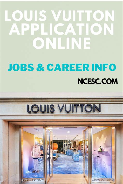 louis vuitton application for employment.